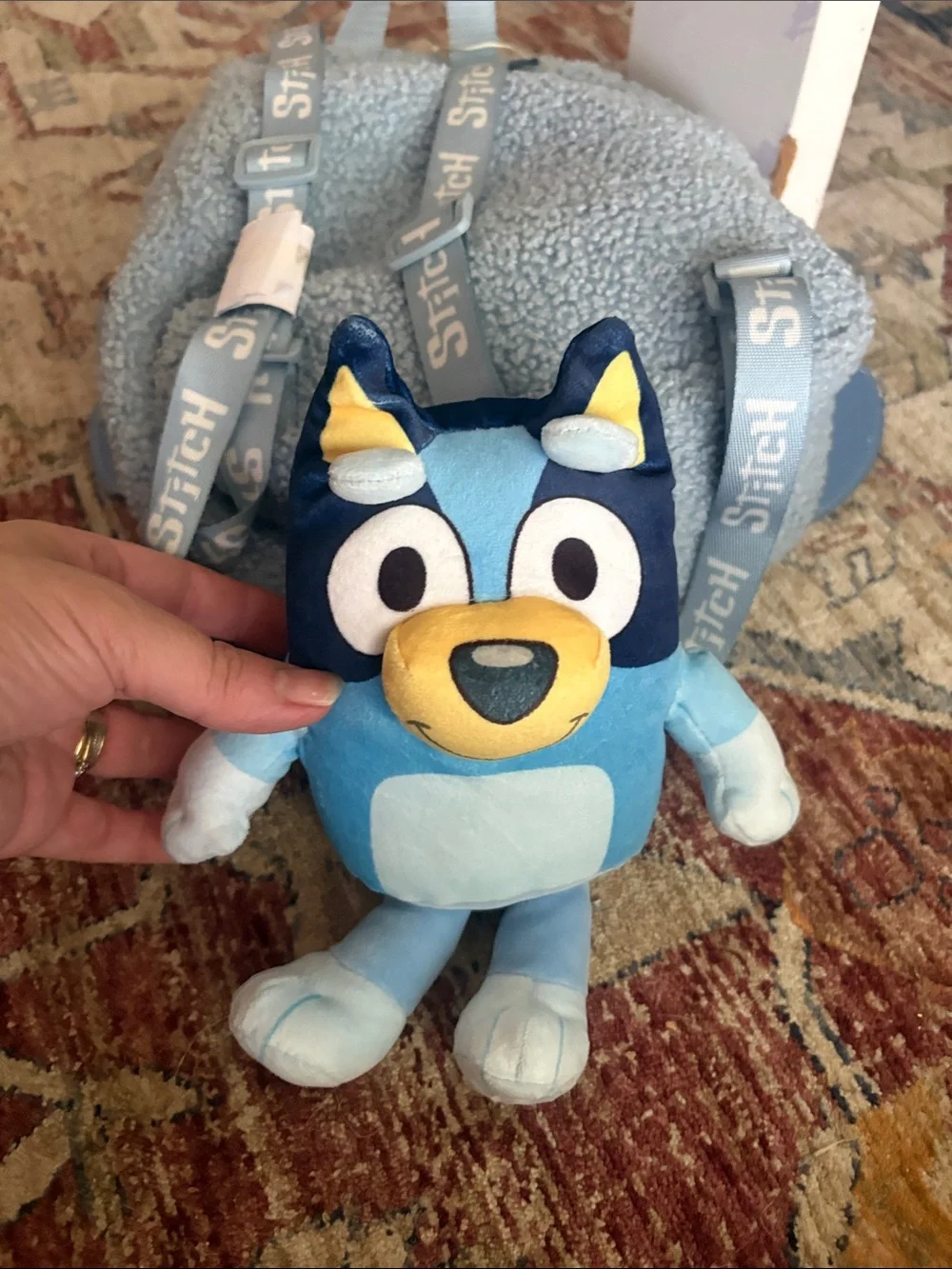 Mochila de Stich a Relieve Azul new set